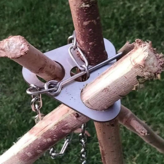 Stainless Steel Campfire Tripod Branch Adapter