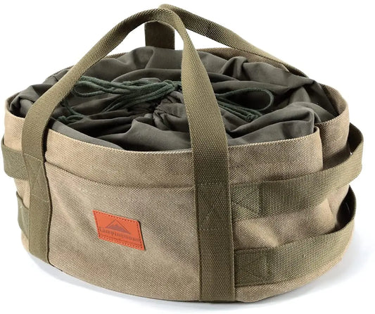 Canvas Dutch Oven Carry Bag — Fits 12 Inch Dutch Oven