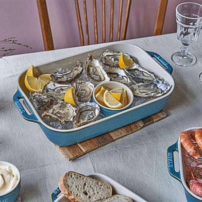 STAUB Ceramic Rectangular Baking Dish — 10.5 × 7.5 Inch